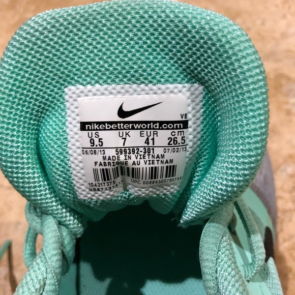 Nike Pegasus+ 30, mint/grey, size 9.5 - Picture 6 of 8